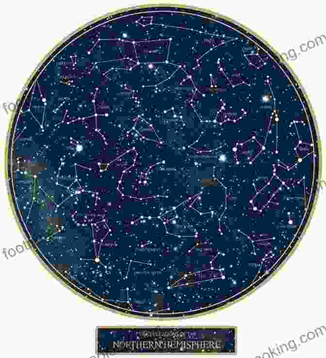 A Celestial Navigation Chart Depicting The Constellations And Stars Used For Navigating The Night Sky. Above Us The Milky Way