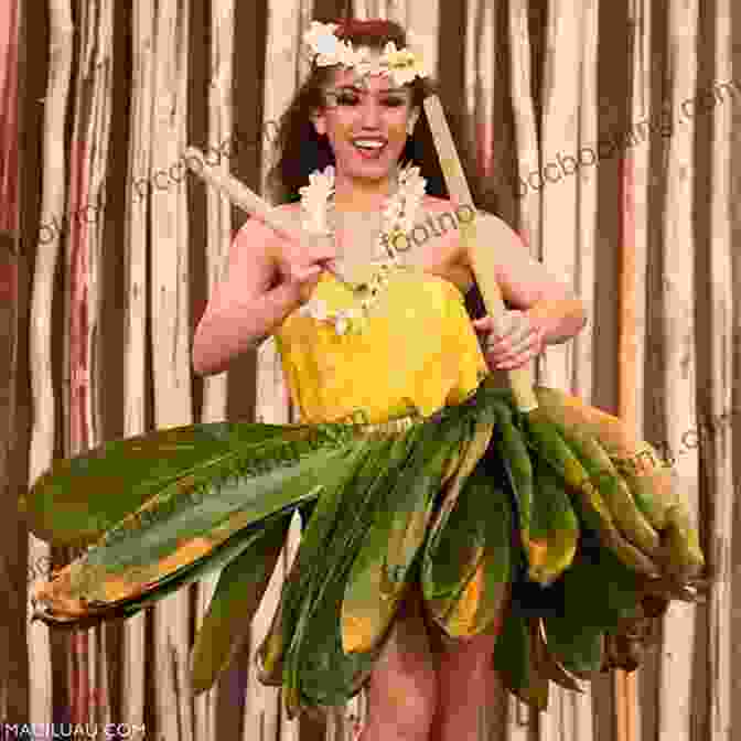 A Graceful Hula Dancer In Vibrant Attire, With Lei Adorning Her Neck The Haumana Hula Handbook For Students Of Hawaiian Dance: A Manual For The Student Of Hawaiian Dance