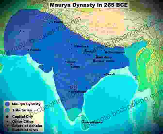 A Map Depicting The Vast Extent Of The Maurya Empire, Stretching Across The Indian Subcontinent Biography Of Chandragupta Maurya: Inspirational Biographies For Children