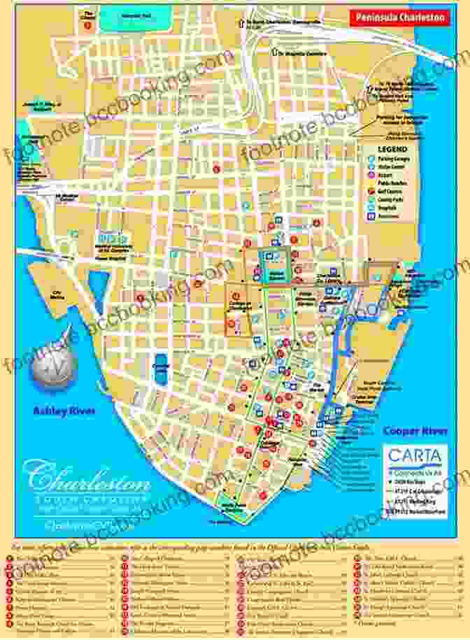 A Map Of Charleston, Highlighting Key Attractions And Neighborhoods Fodor S InFocus Charleston: With Hilton Head And The Lowcountry (Full Color Travel Guide)