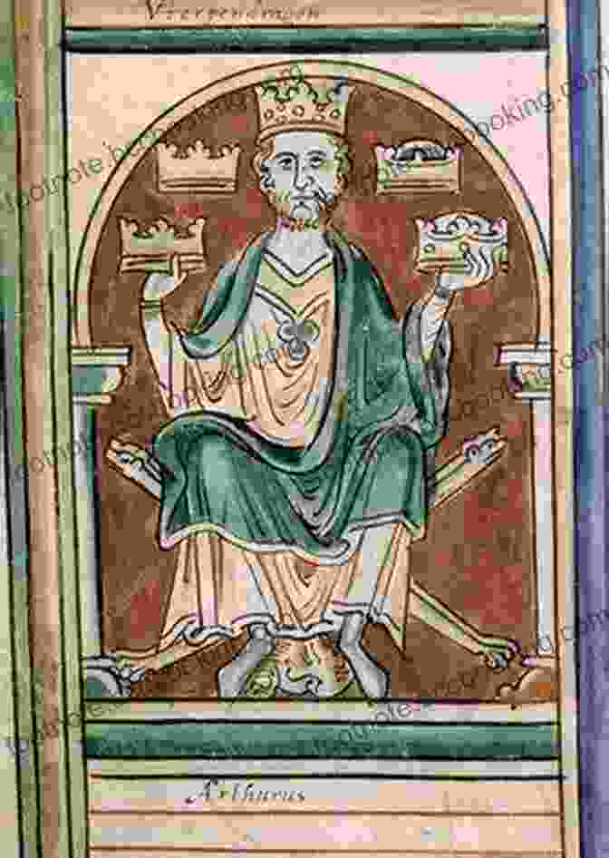 A Painting Depicting King Arthur, Seated On His Throne, Surrounded By His Loyal Knights King Arthur And The Secret Of The Universe