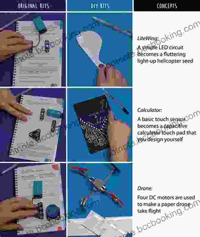 A Photo Of A Variety Of Paper Based Electronic Projects, Including Wearable Devices, Interactive Games, And Smart Home Applications. Make Electronic Circuits On Paper With Pencil: Build Simple Basic Electronic Circuits
