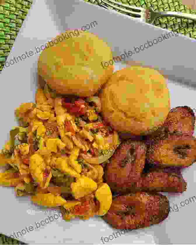 A Plate Of Ackee And Saltfish, Served With Fried Plantains Jamaican Christmas Recipes: 21 Most Wanted Jamaican Christmas Recipes (Christmas Recipes Book)