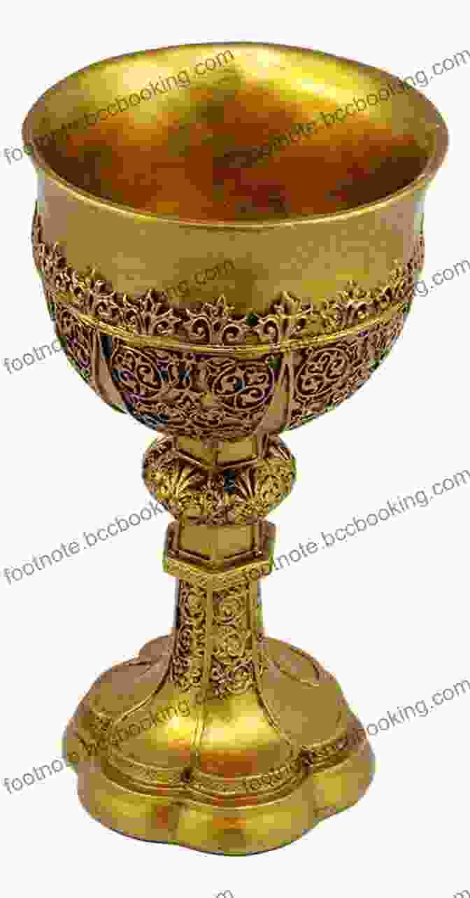 A Representation Of The Holy Grail, A Golden Chalice Adorned With Intricate Engravings And Surrounded By Ethereal Light King Arthur And The Secret Of The Universe