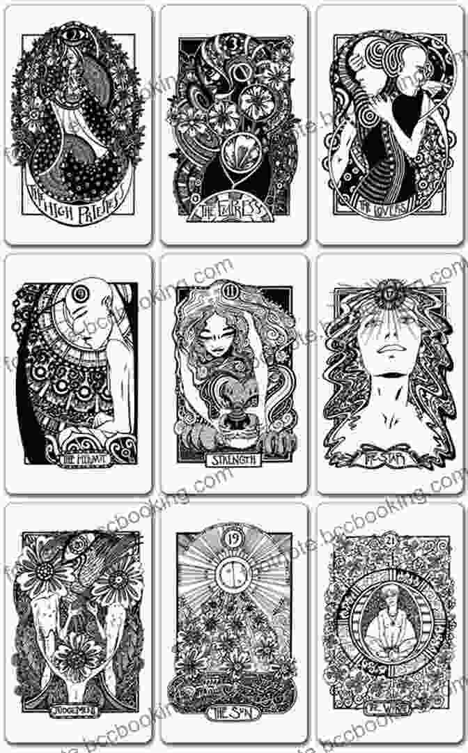 A Spread Of Tarot Cards With Intricate Designs And Vibrant Colors The Black Light Book: Serious Serie Of New Tarots
