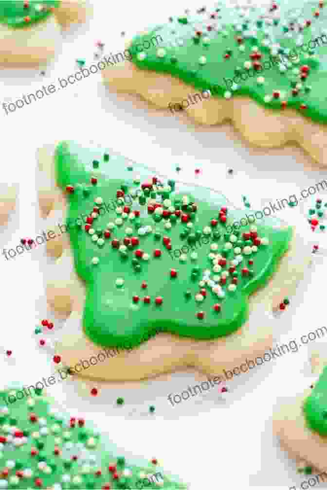 A Tray Of Cut Out Sugar Cookies, Decorated With Icing And Sprinkles Jamaican Christmas Recipes: 21 Most Wanted Jamaican Christmas Recipes (Christmas Recipes Book)
