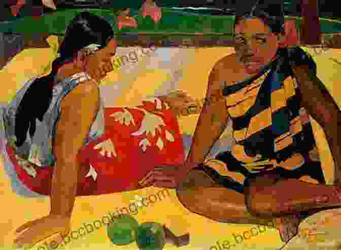 A Vibrant Painting By Paul Gauguin Titled 'Tahitian Women,' Depicting Two Tahitian Women In Traditional Attire, Surrounded By Lush Tropical Vegetation And Vibrant Flowers, Capturing The Essence Of Gauguin's Fascination With The Exotic Beauty Of Tahiti. Delphi Complete Works Of Paul Gauguin (Illustrated) (Delphi Masters Of Art 32)