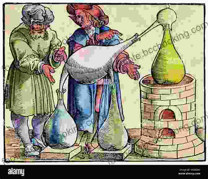An Alchemist Using A Retort To Distill Liquids, Demonstrating The Connection Between Alchemy And Science The Chemical Choir: A History Of Alchemy