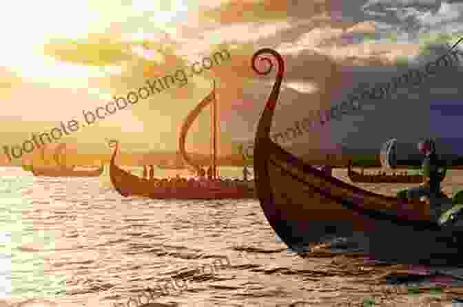 An Image Of Viking Longships Raiding A Coastal Settlement. Britain AD: A Quest For Arthur England And The Anglo Saxons