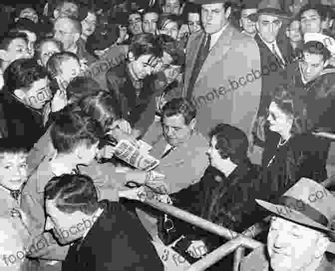 Babe Ruth Surrounded By Adoring Fans, Signing Autographs And Posing For Photographs The Story Of Babe Ruth A Biography For New Readers (The Story Of: A Biography For New Readers)