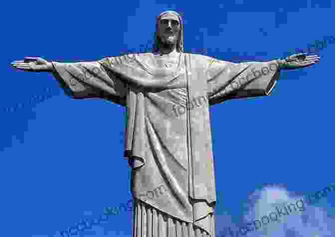 Close Up Of The Majestic Christ The Redeemer Statue, Its Outstretched Arms Embracing The Panoramic Cityscape Of Rio De Janeiro. THE TRAVELING CHILD GOES TO Rio De Janeiro