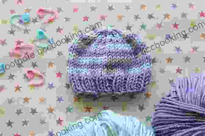 Featured Image Of A Tiny Preemie Bonnet Knitted With Pattern Kp546, Showcasing Its Intricate Details And Delicate Design. Knitting Pattern KP546 Small Tiny Preemie Newborn 0 3mths Baby Bonnet USA Terminology