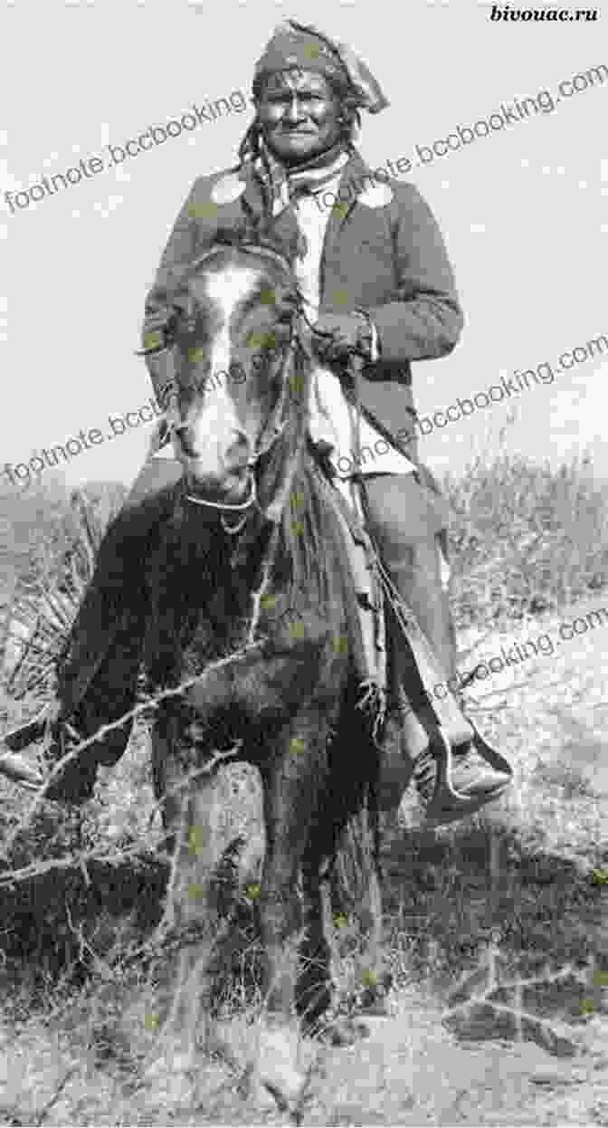 Geronimo, The Legendary Apache Warrior, Sitting On A Horse. Geronimo: My Life Geronimo