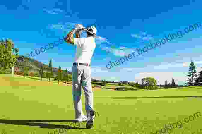 Golfer Taking A Swing On A Lush Green Golf Course GOLF Can Be An EASY GAME