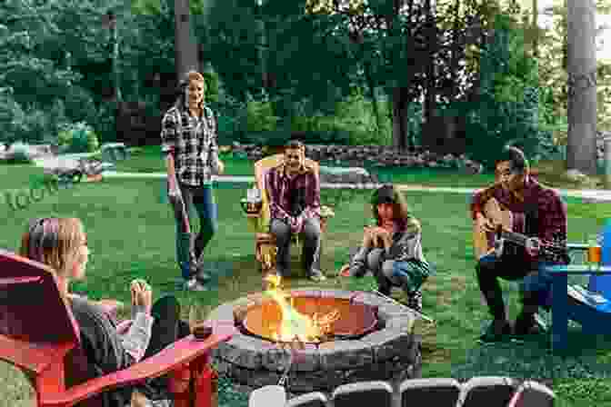 Group Of Friends Gathered Around A Campfire, Sharing Their Travel Experiences And Adventures The Best American Travel Writing 2024