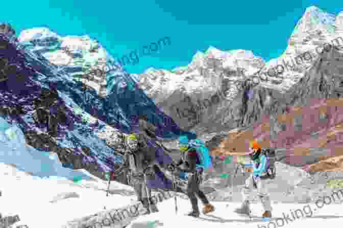 Hikers Traversing A High Altitude Mountain Pass With Stunning Views Of The Andean Peaks The High Andes (High Andes North High Andes South): The Andes A Guide For Climbers And Skiers