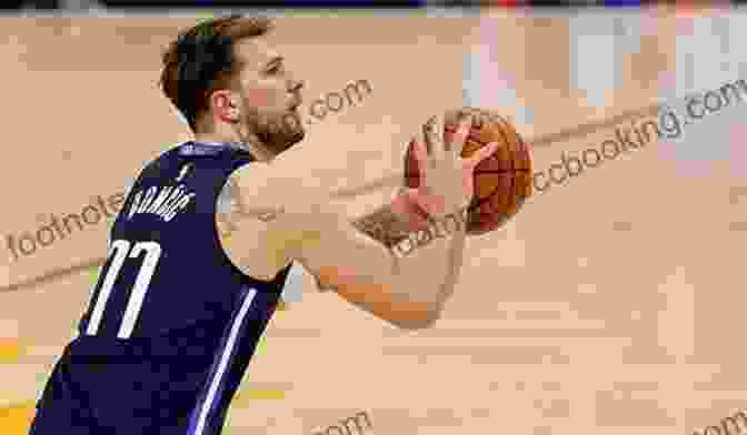 Luka Dončić Dribbling The Ball With Breathtaking Agility, His Eyes Fixed On The Basket, Ready To Unleash His Next Dazzling Move. Sprawlball: A Visual Tour Of The New Era Of The NBA