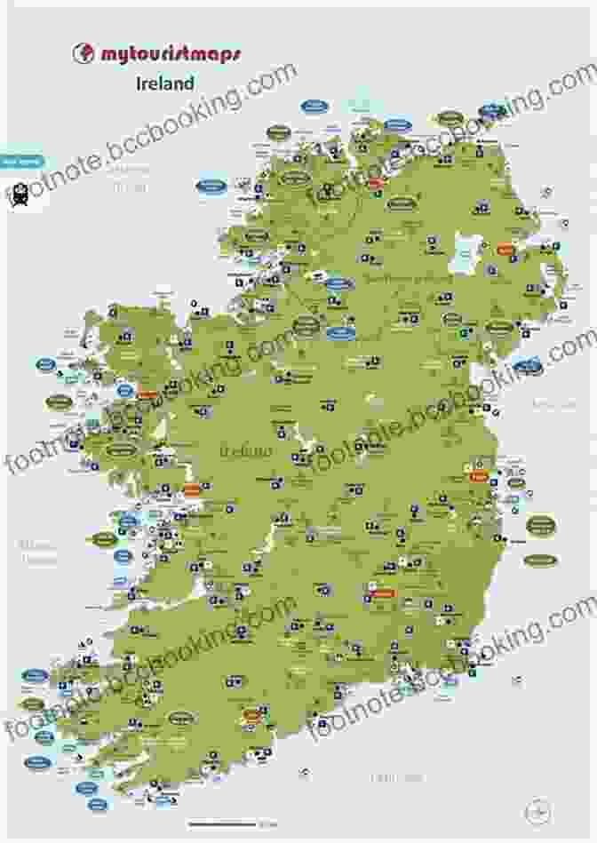 Map Of Ireland With Highlighted Destinations Fodor S Essential Ireland 2024 (Full Color Travel Guide)