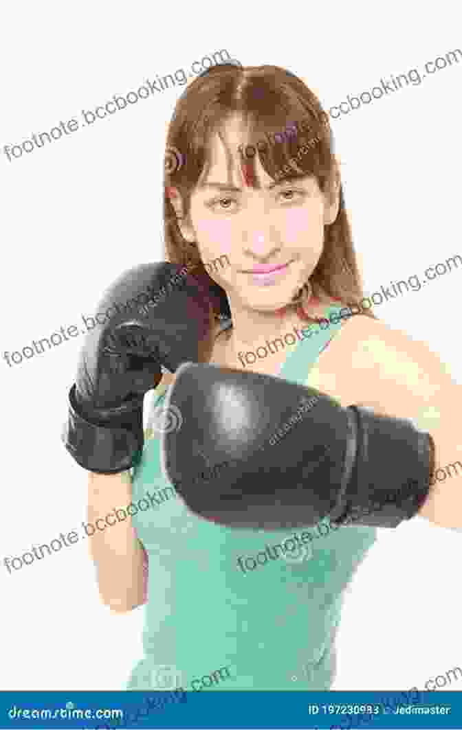 Pinky Barnes, A Young Boxer, Throws A Fierce Left Hook, Her Eyes Focused Intently On Her Opponent. PINKY FIST FIGHT L S Barnes