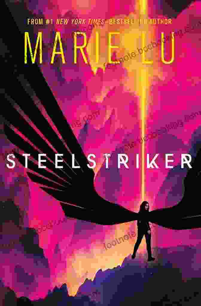 Steelstriker Book Cover Featuring A Young Woman With Glowing Hands, Holding A Sword And A Staff Steelstriker (Skyhunter Duology 2) Marie Lu