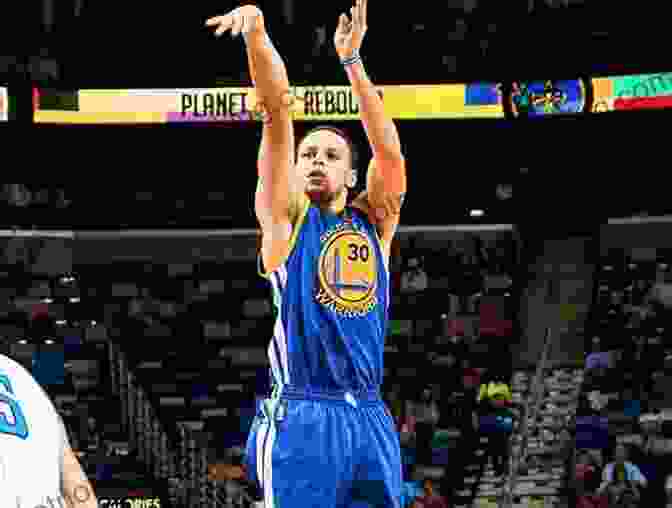 Stephen Curry Releasing A Shot With Effortless Grace, His Eyes Locked On The Basket As He Arcs The Ball Towards The Hoop With Pinpoint Accuracy. Sprawlball: A Visual Tour Of The New Era Of The NBA