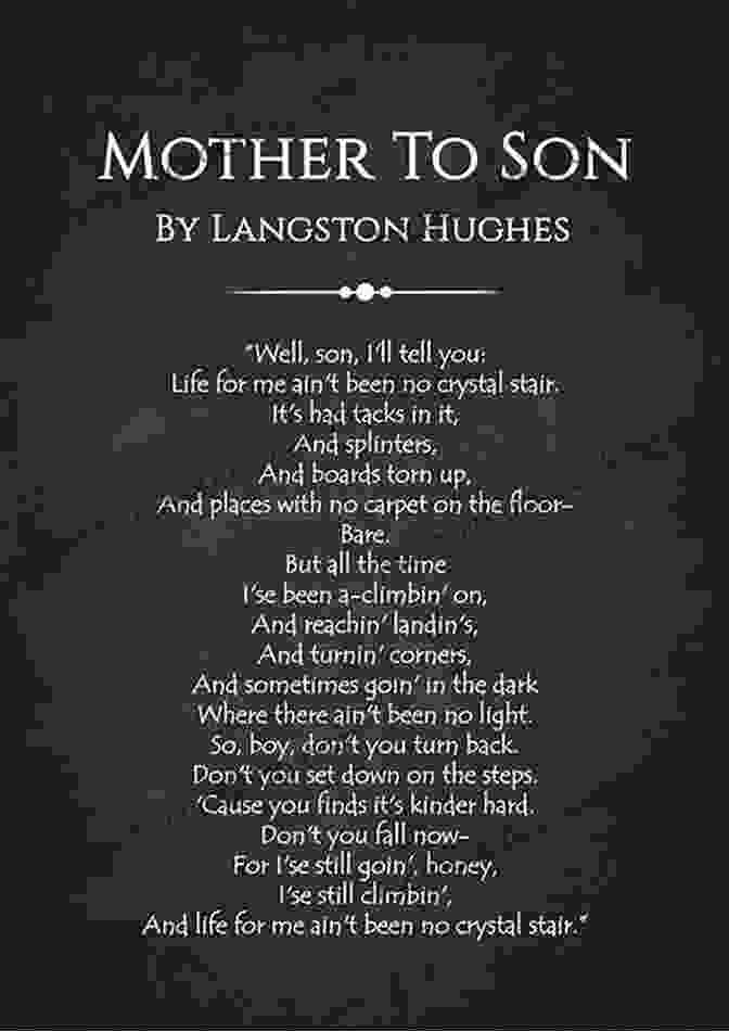 Study Guide For Langston Hughes 'Mother To Son' Poetry For Students A Study Guide For Langston Hughes S Mother To Son (Poetry For Students)