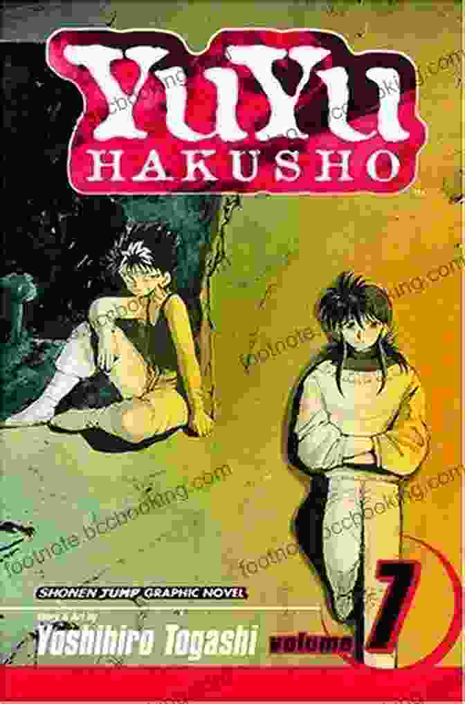 Yuyu Hakusho Vol Knife Edge Death Match Book Cover Featuring Yusuke Urameshi, Kurama, Hiei, And Kuwabara Facing Off Against Toguro YuYu Hakusho Vol 7: Knife Edge Death Match