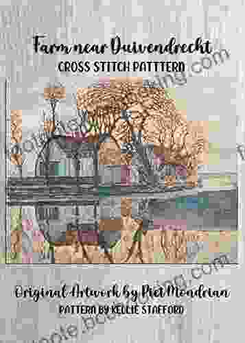 Farm Near Duivendrecht Cross Stitch Pattern: Original Artwork By Piet Mondrian